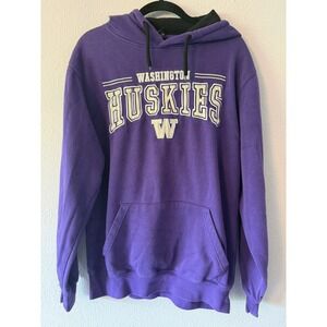 Colosseum Washington Huskies Football  Mens Large Purple Hoodie